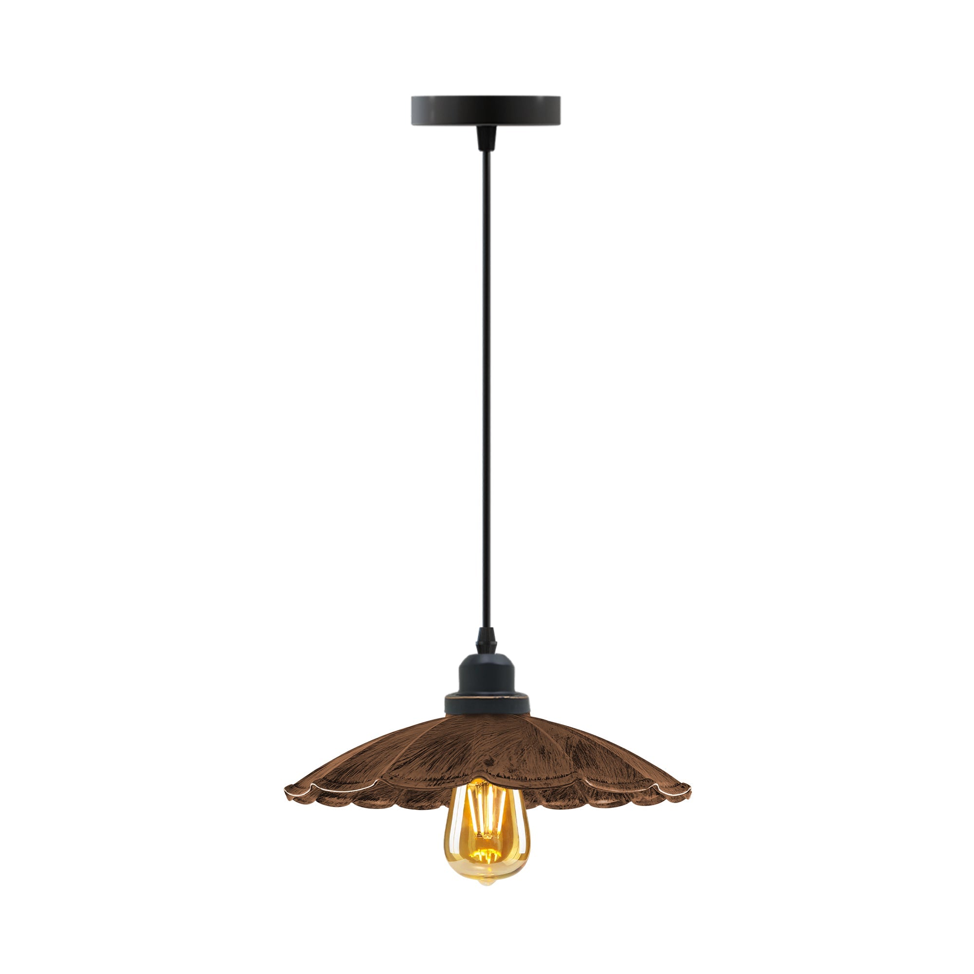 Industrial Style Metal Pendant Light Fixture for Kitchen Island Dining Room
