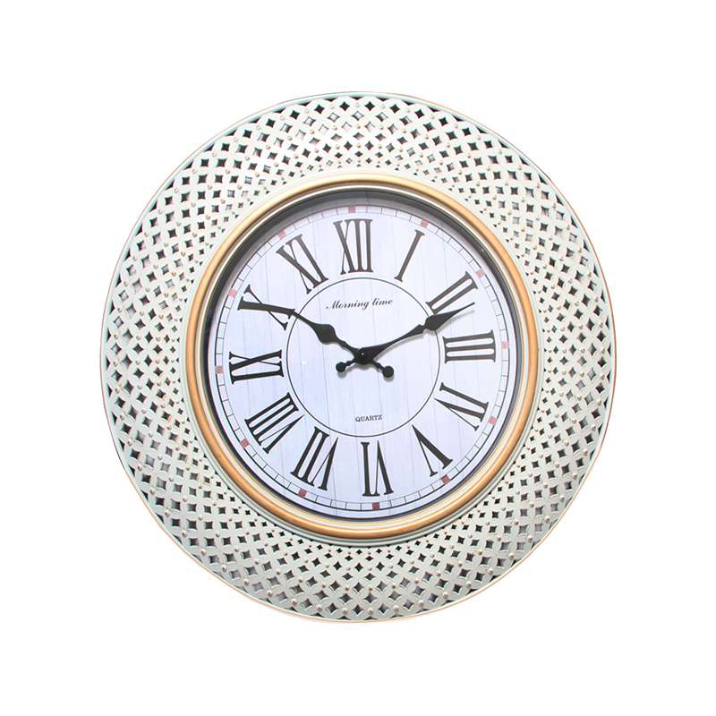Retro Wall Clock Roman Numerals Round Battery Wall Clocks ~ 5156