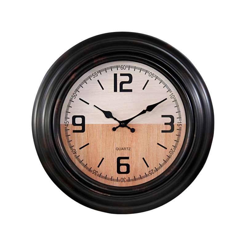 Black Round Vintage Large Wall Clocks for Living Room ~ 5154