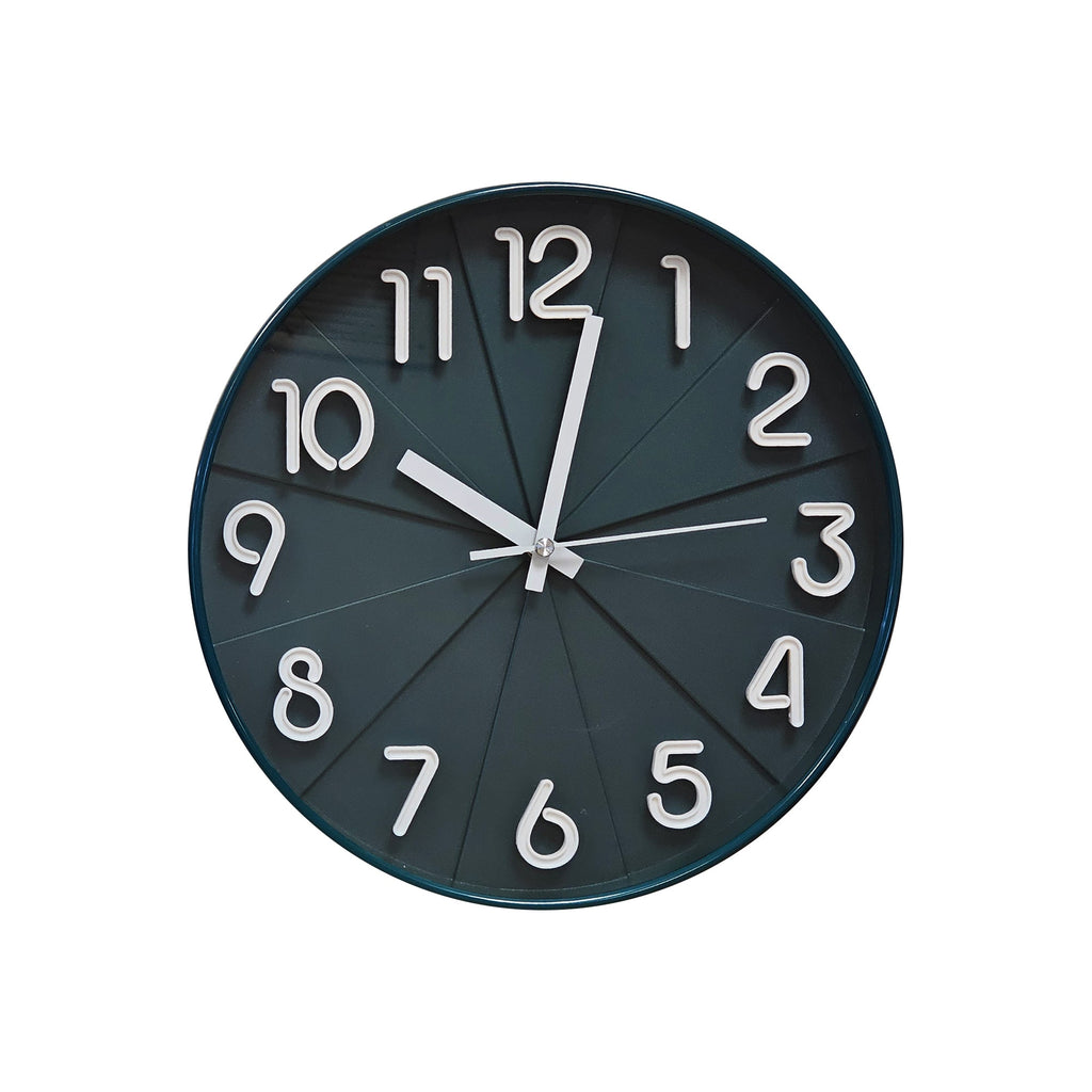 Silent Round Wall Clock: Tempered Glass Modern Non-Ticking Design for Home