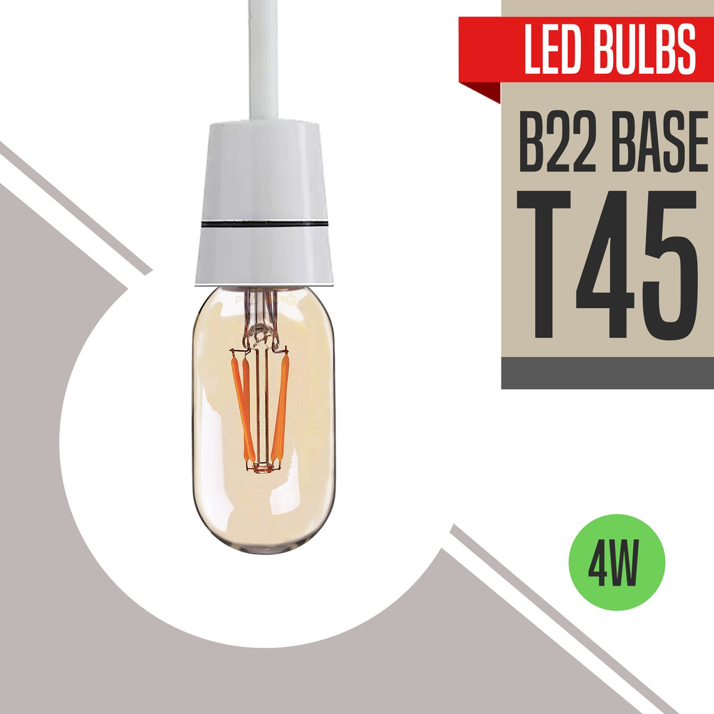 Vintage Edison LED B22 Dimmable Filament Bulb - Energy Saving Amber Glass