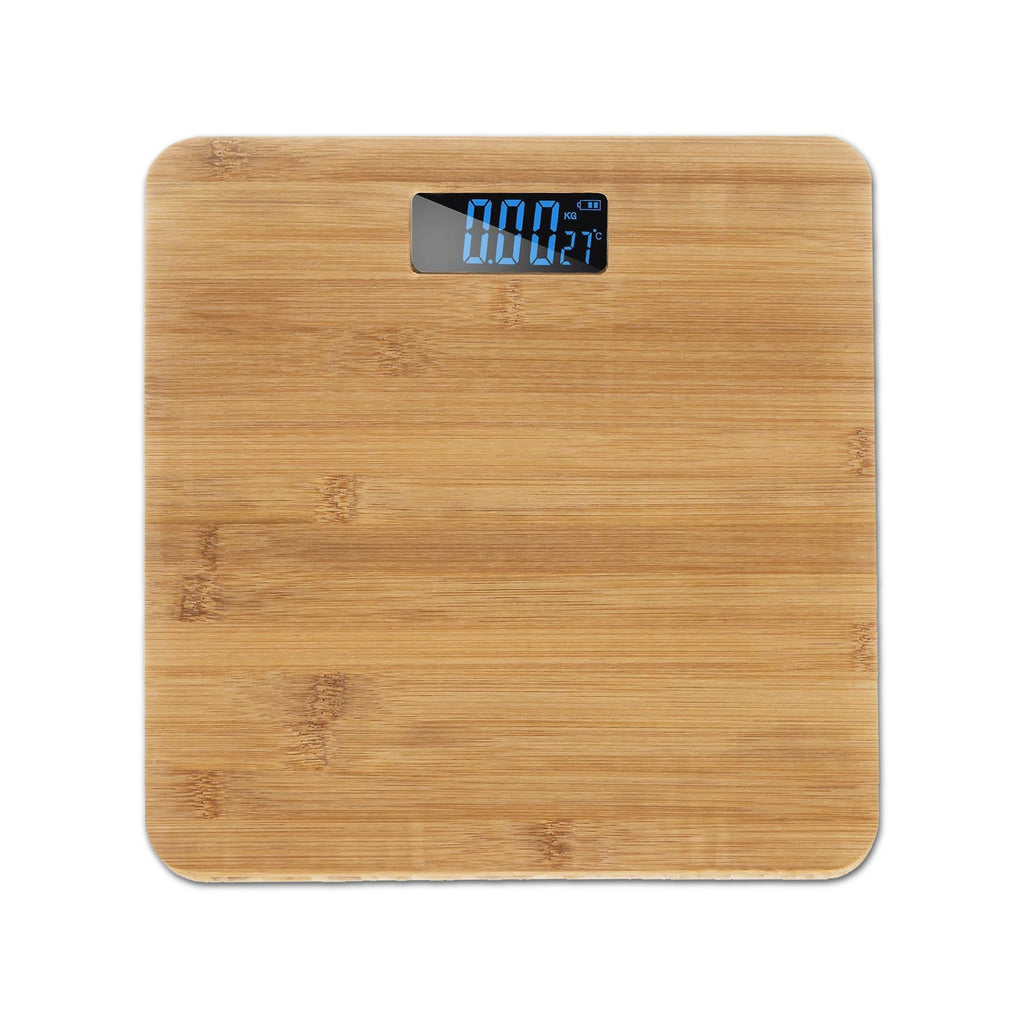 Eco-Friendly Bamboo Digital Bathroom Scale - High Precision Weight Tracker