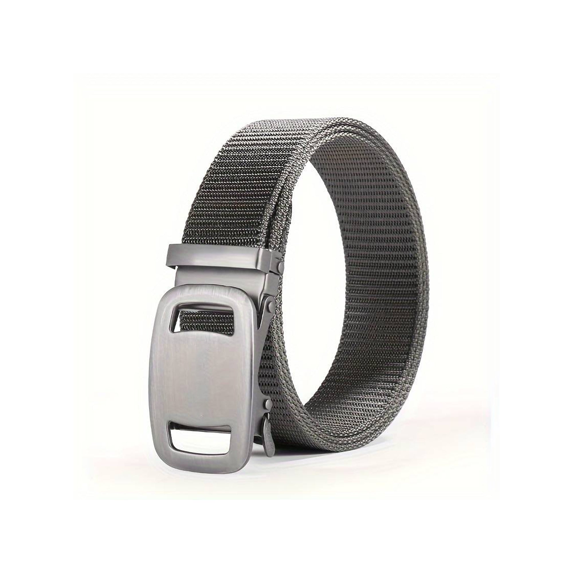 Unisex Automatic Lock Buckle Nylon Canvas Belt for Casual Outdoor Wear