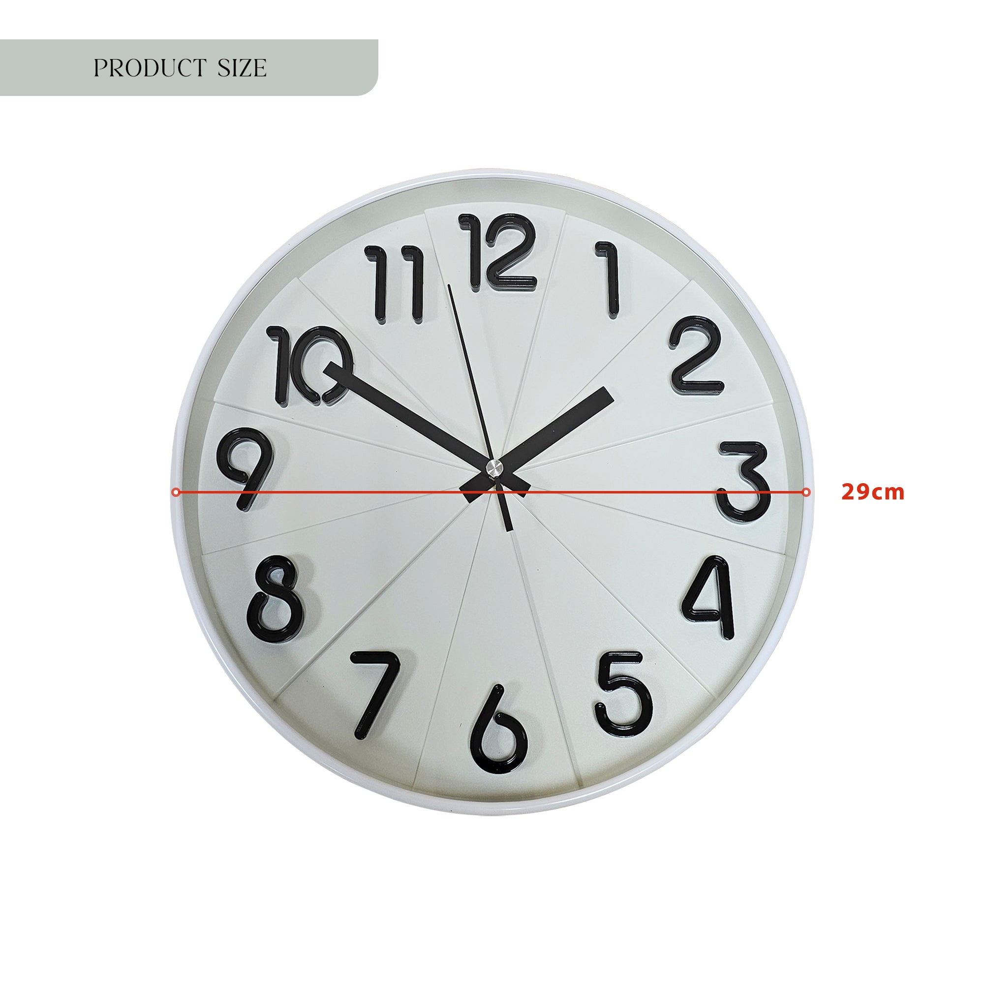 Stylish Silent Round Wall Clock for Home Decor, Non-Ticking, Easy Read