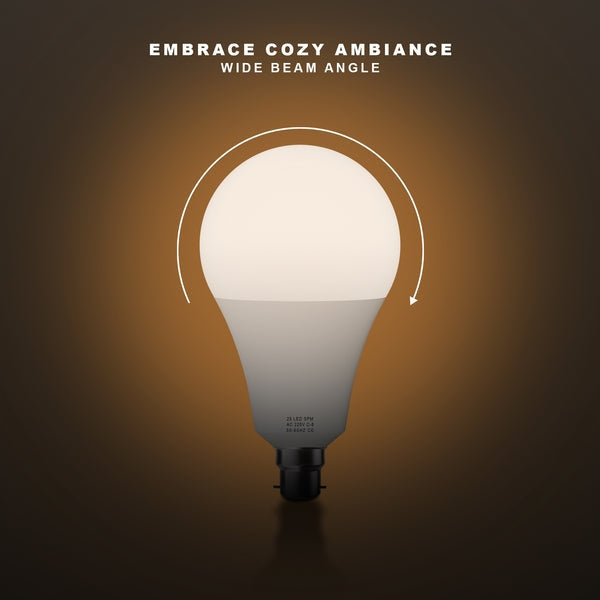 Energy Saving Warm White LED Bulb A60 E27 Screw Base Non-Dimmable 7W 2700K