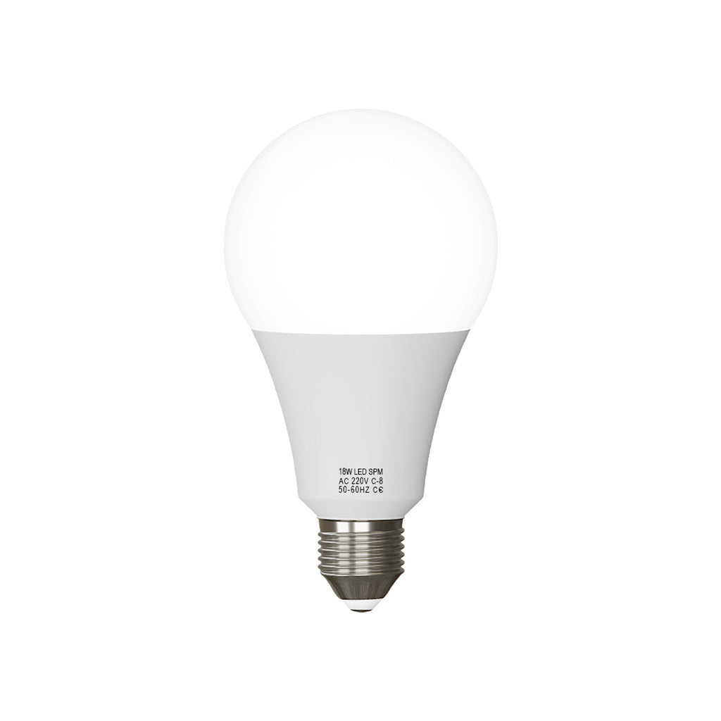 Bright 18W E27 A60 LED Bulb, Warm White 2700K, Non-Dimmable, Energy Saving