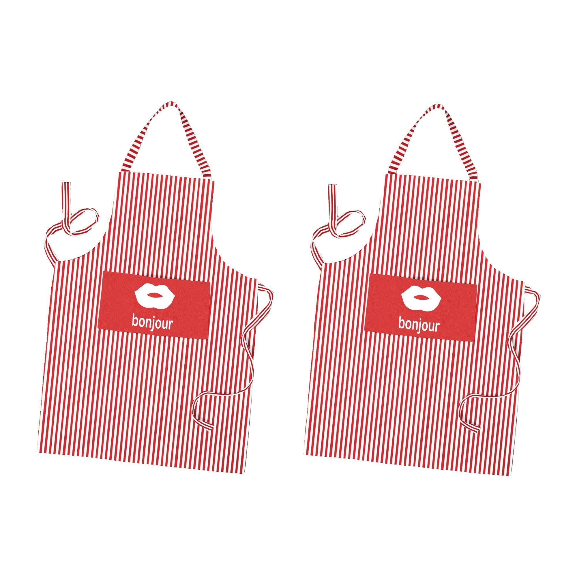 Durable Cotton Bib Apron with Pocket, Adjustable for Professional Kitchen Cooking