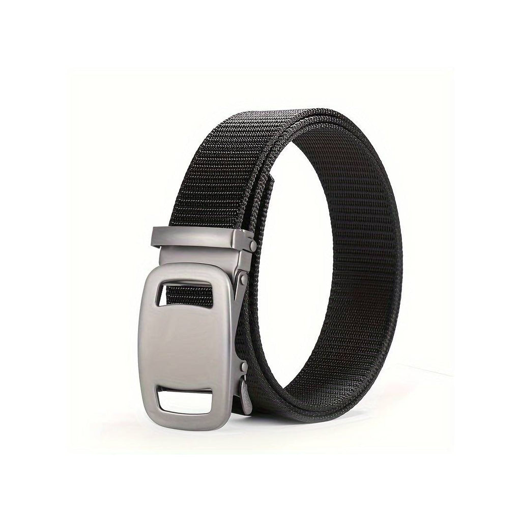 Unisex Automatic Lock Buckle Military Nylon Canvas Tactical Belt