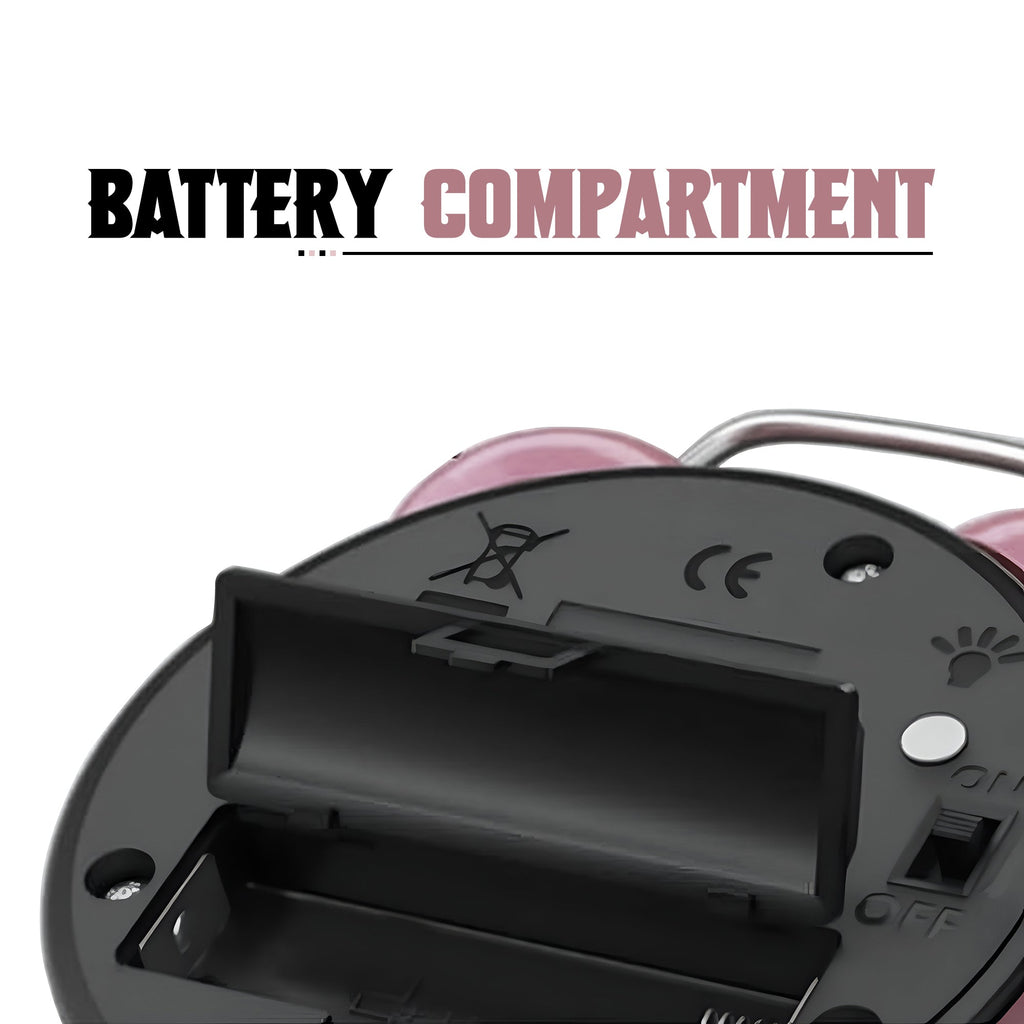 Round Shape Retro Twin bell Loud Bedside Alarm clock~5221