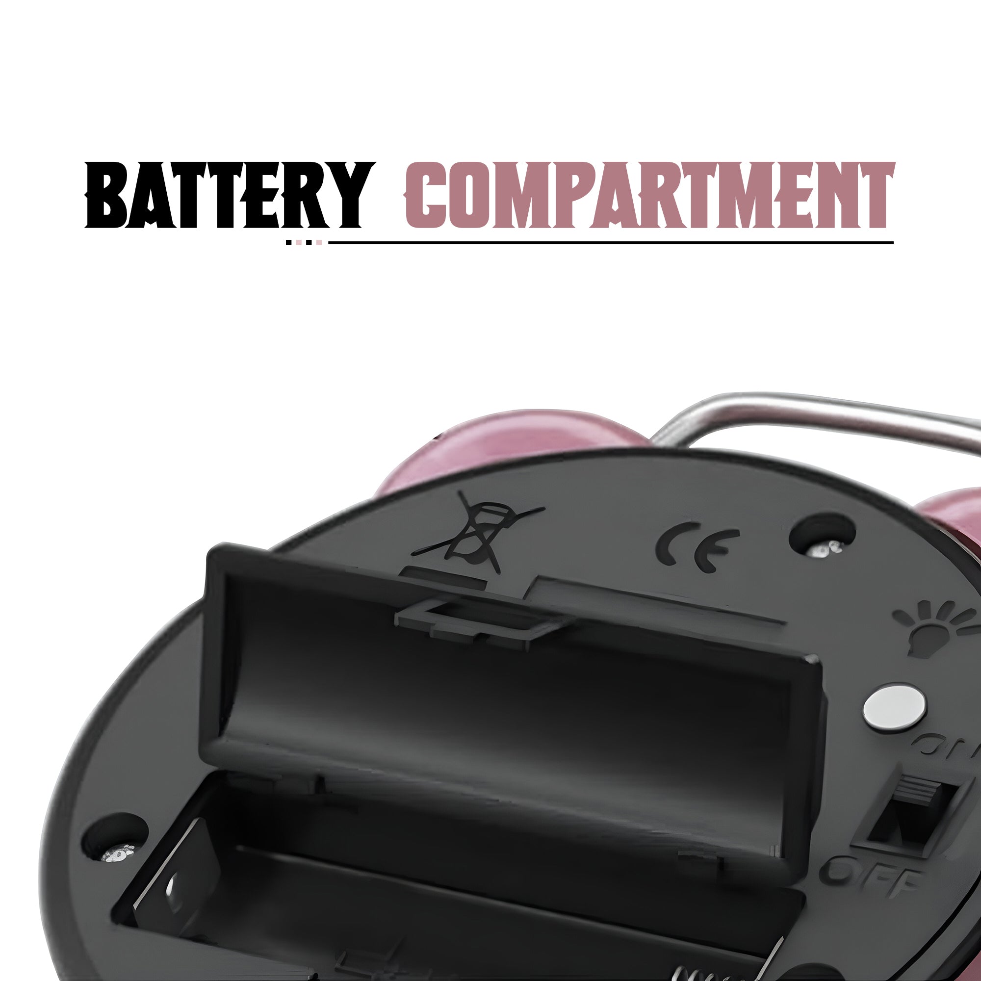 Round Shape Retro Twin bell Loud Bedside Alarm clock~5221