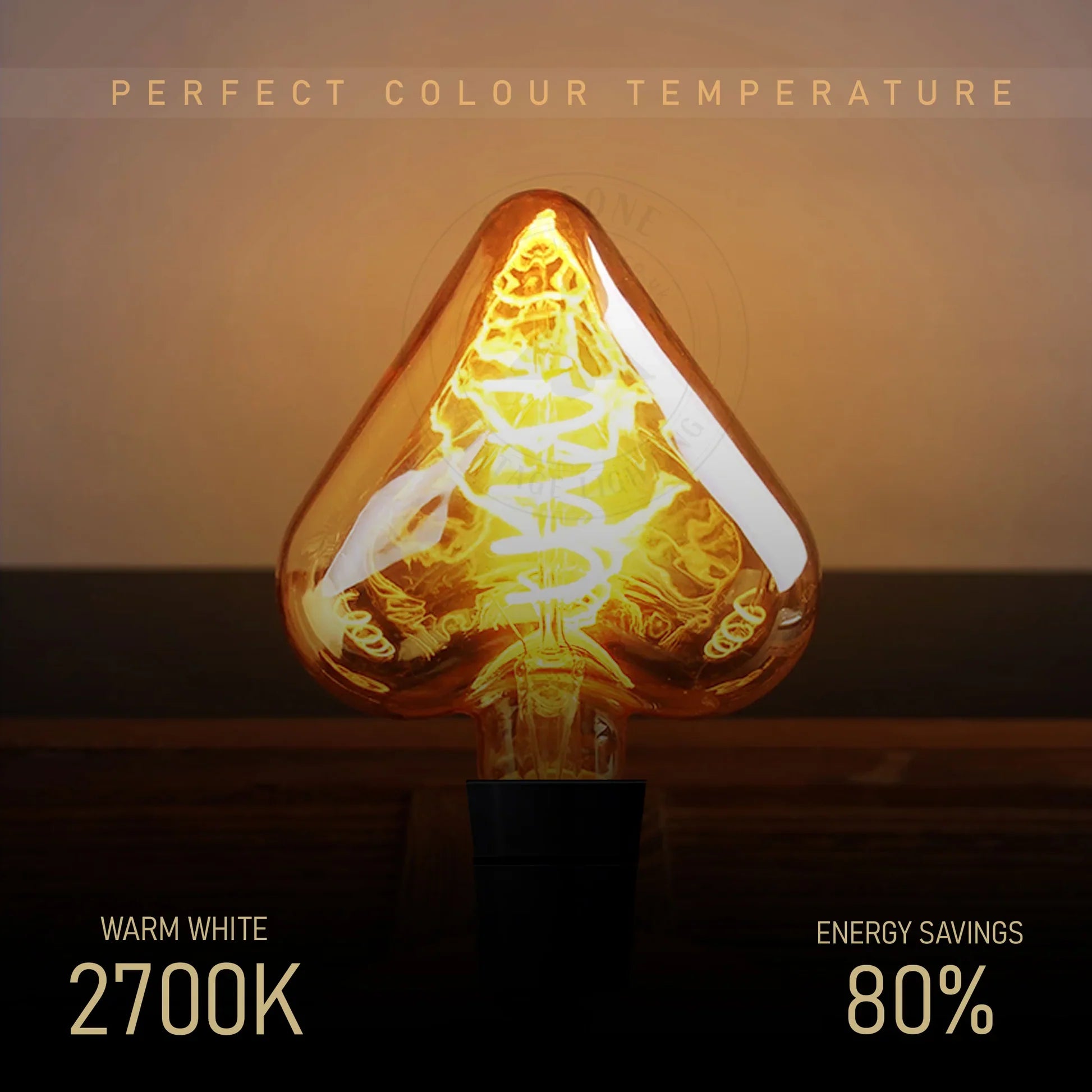 Vintage LED Edison E27 Decorative Filament Bulb, 4W Warm White, Non-Dimmable