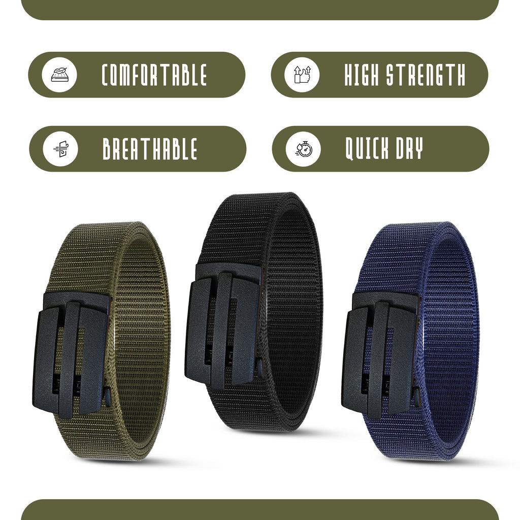Durable Nylon Military Tactical Webbing Belt with Quick Release Buckle