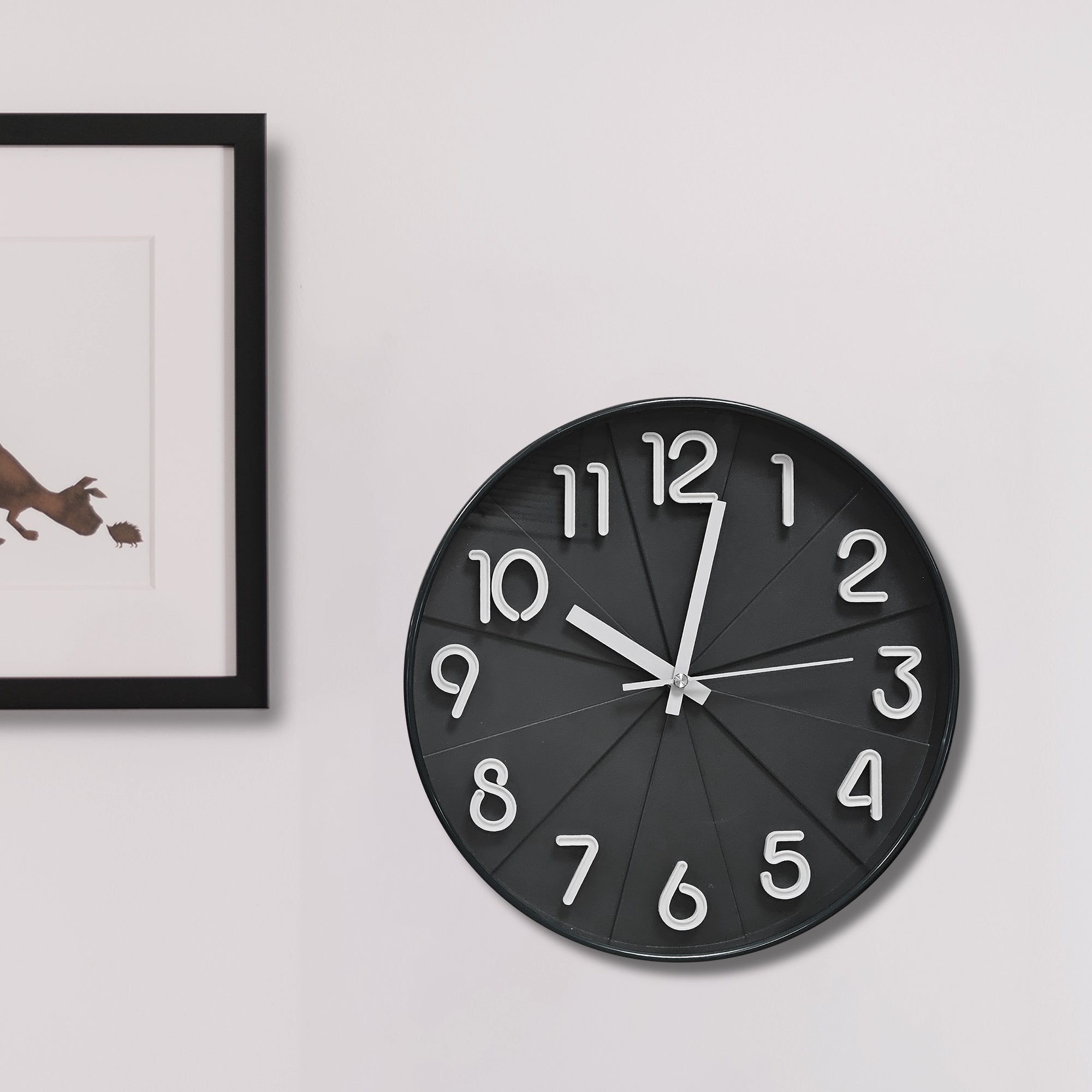 Stylish Silent Round Wall Clock for Home Decor, Non-Ticking, Easy Read