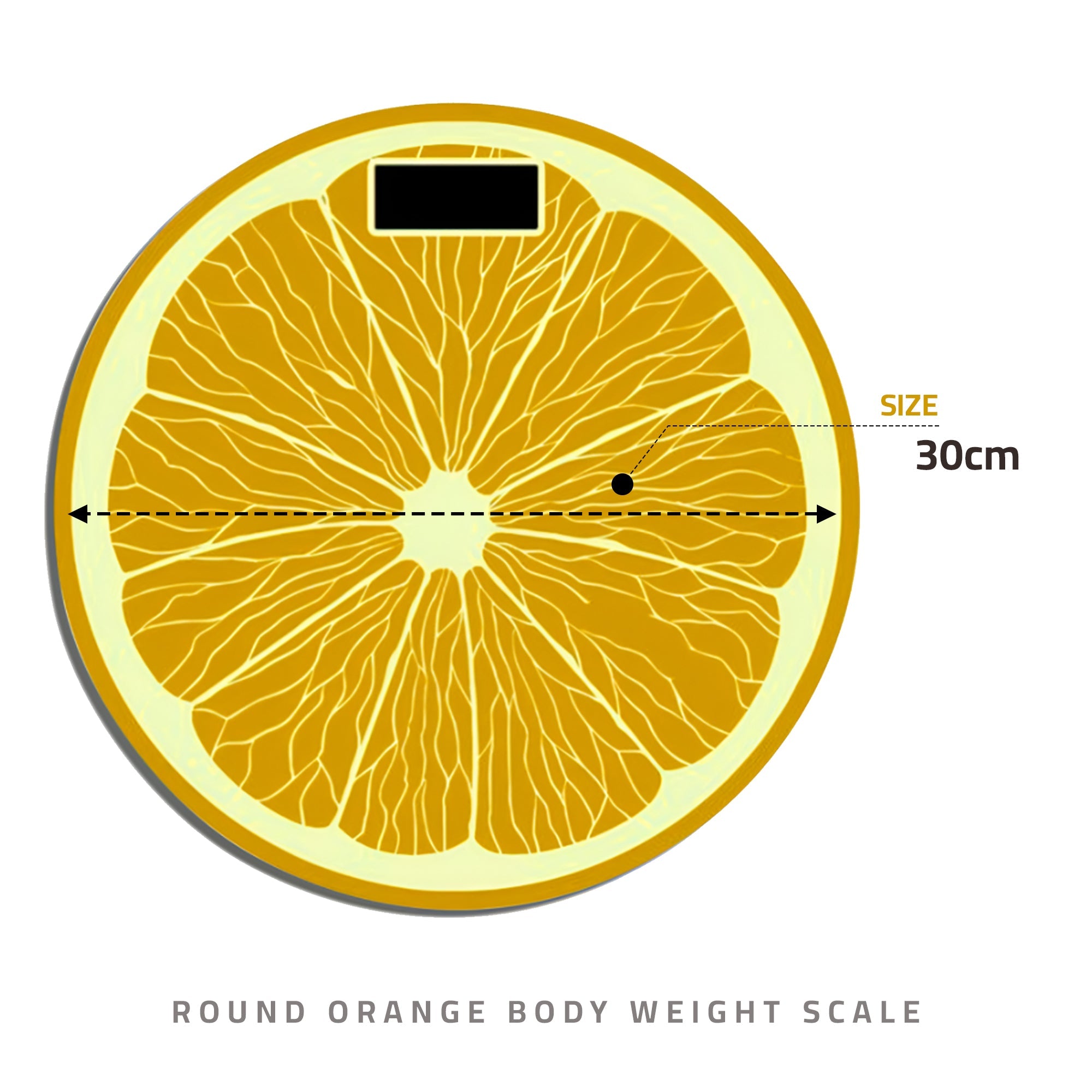 Orange and Lemon Fruit Print Digital Body Weight Bathroom Scale