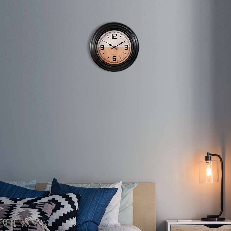 Black Round Vintage Large Wall Clocks for Living Room ~ 5154