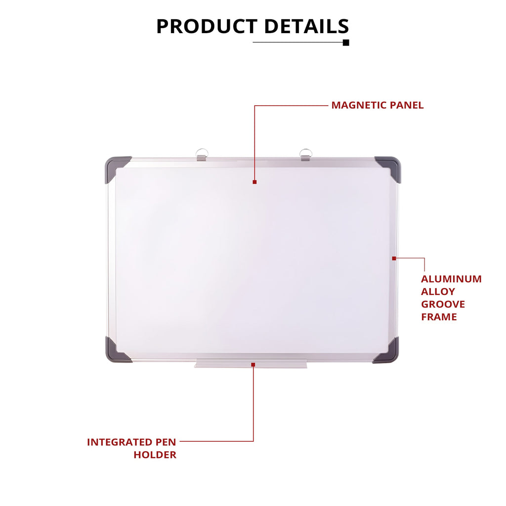 Magnetic Dry Erase Whiteboard for Home Office School with Aluminum Frame