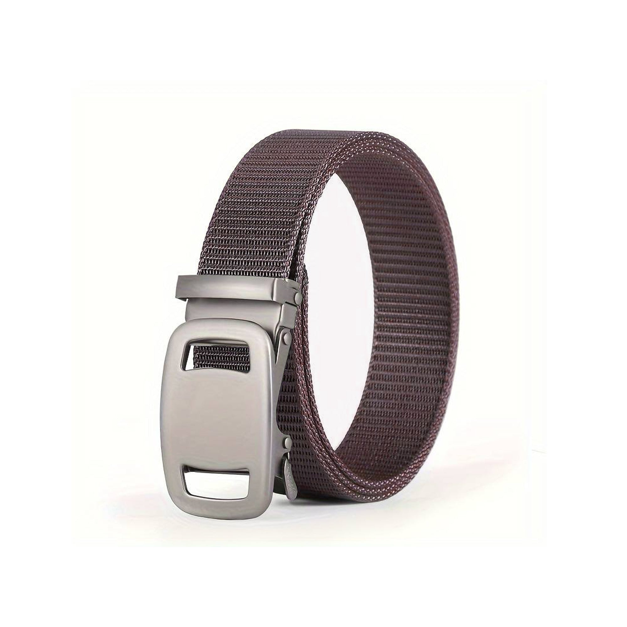 Unisex Automatic Lock Buckle Nylon Canvas Belt for Casual Outdoor Wear