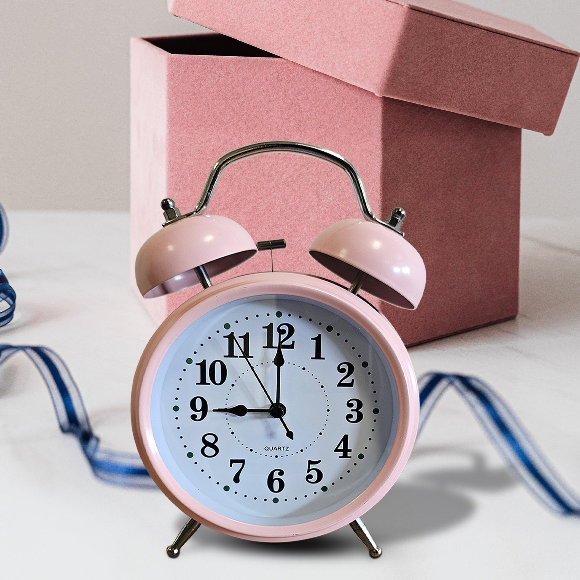 Round Shape Retro Twin bell Loud Bedside Alarm clock~5221