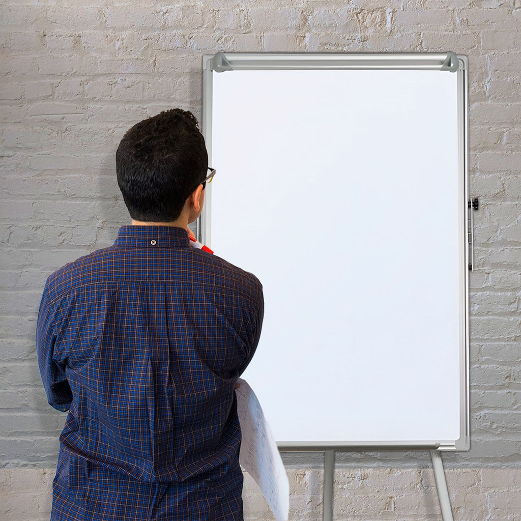Portable Magnetic Dry Erase Whiteboard with Stand - Height Adjustable Easel Style