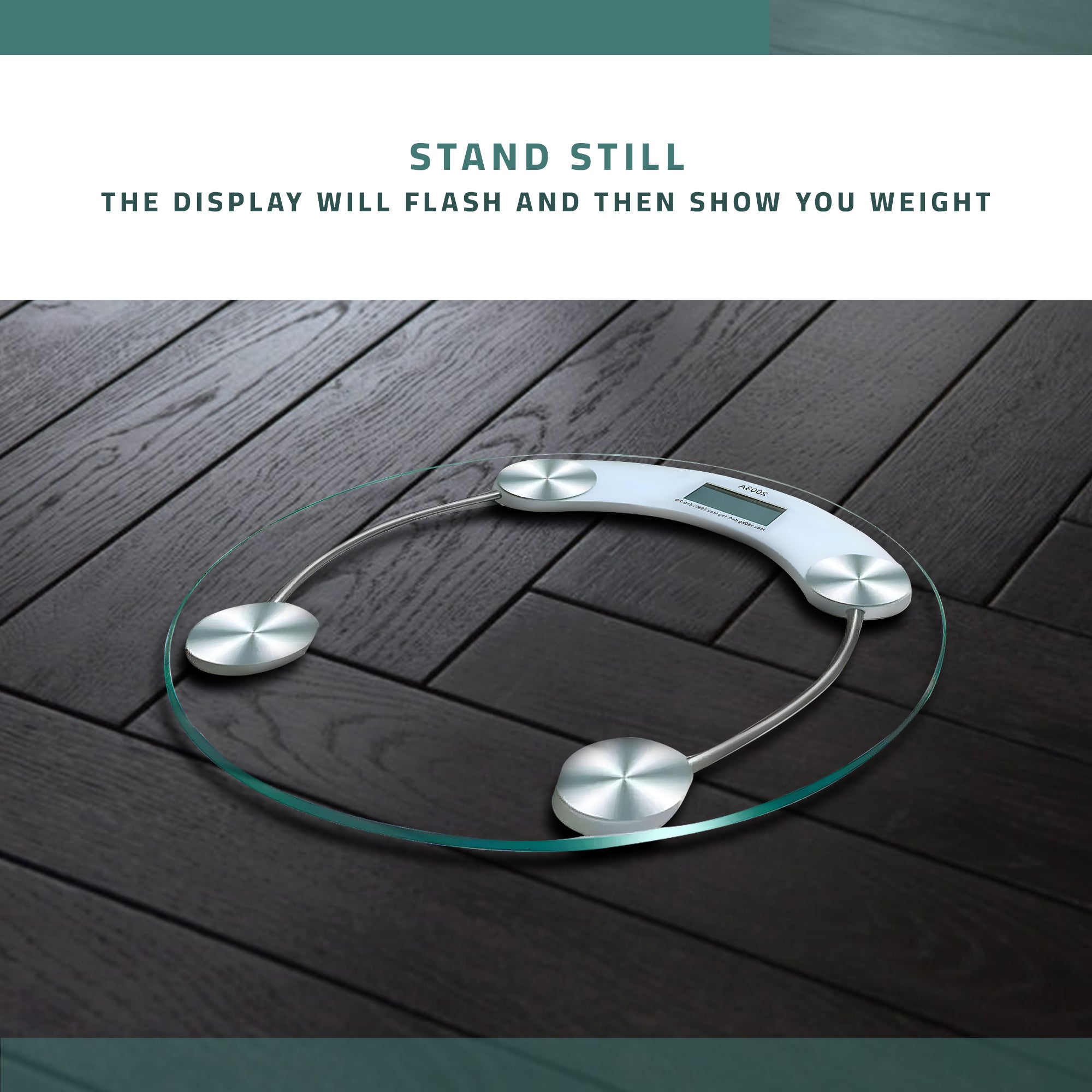 Accurate Digital Body Weight Scale for Home Fitness Tempered Glass Design