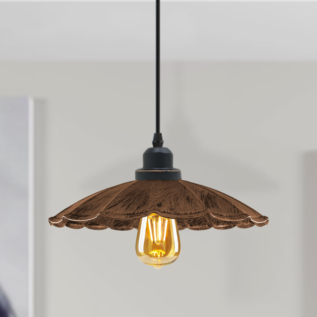 Industrial Style Metal Pendant Light Fixture for Kitchen Island Dining Room