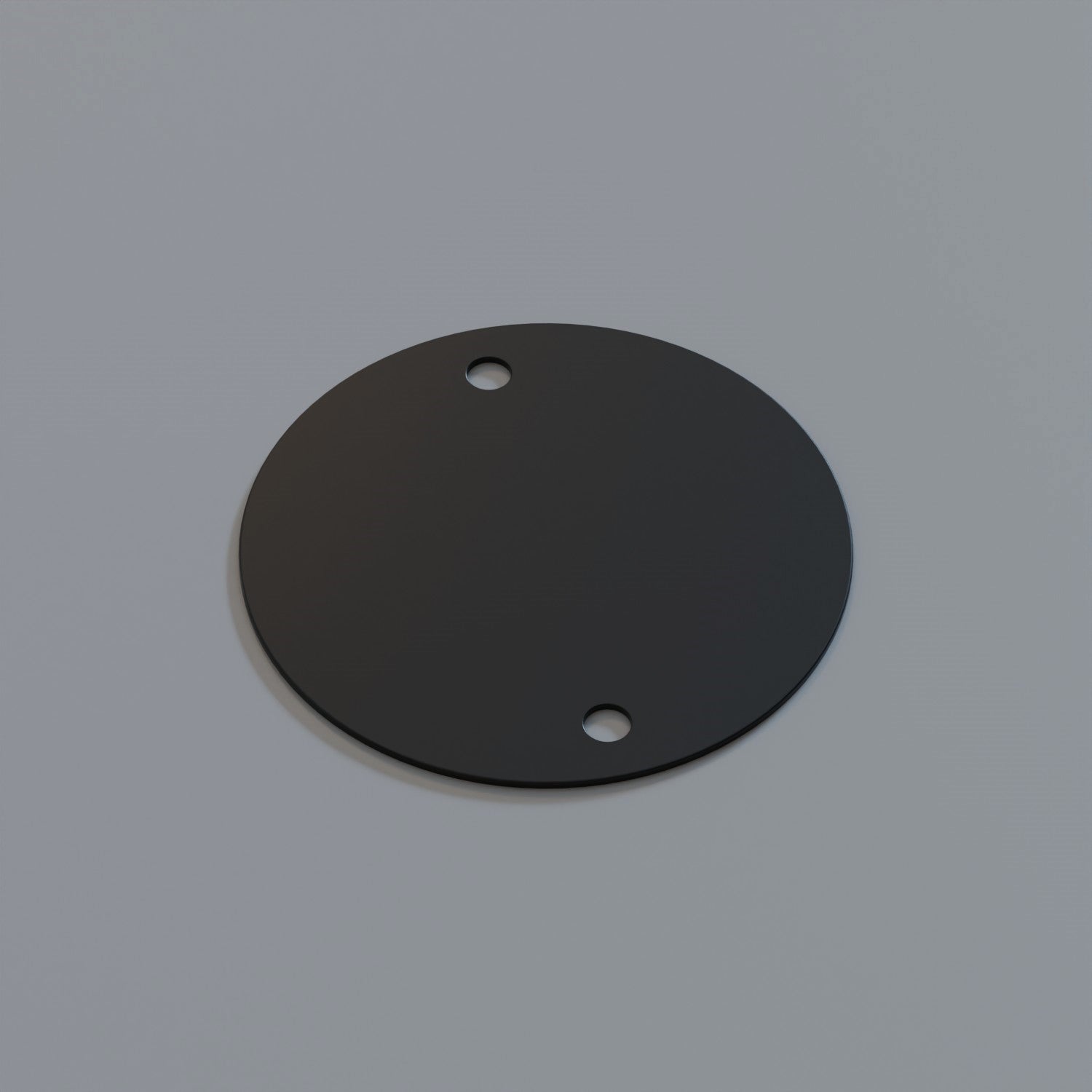 Durable Black Metal Circular Conduit Box Lid for 20mm Lighting Systems