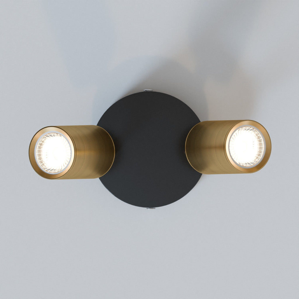 Modern Adjustable Double Head Rotatable GU10 Spotlight Ceiling Light Fixture