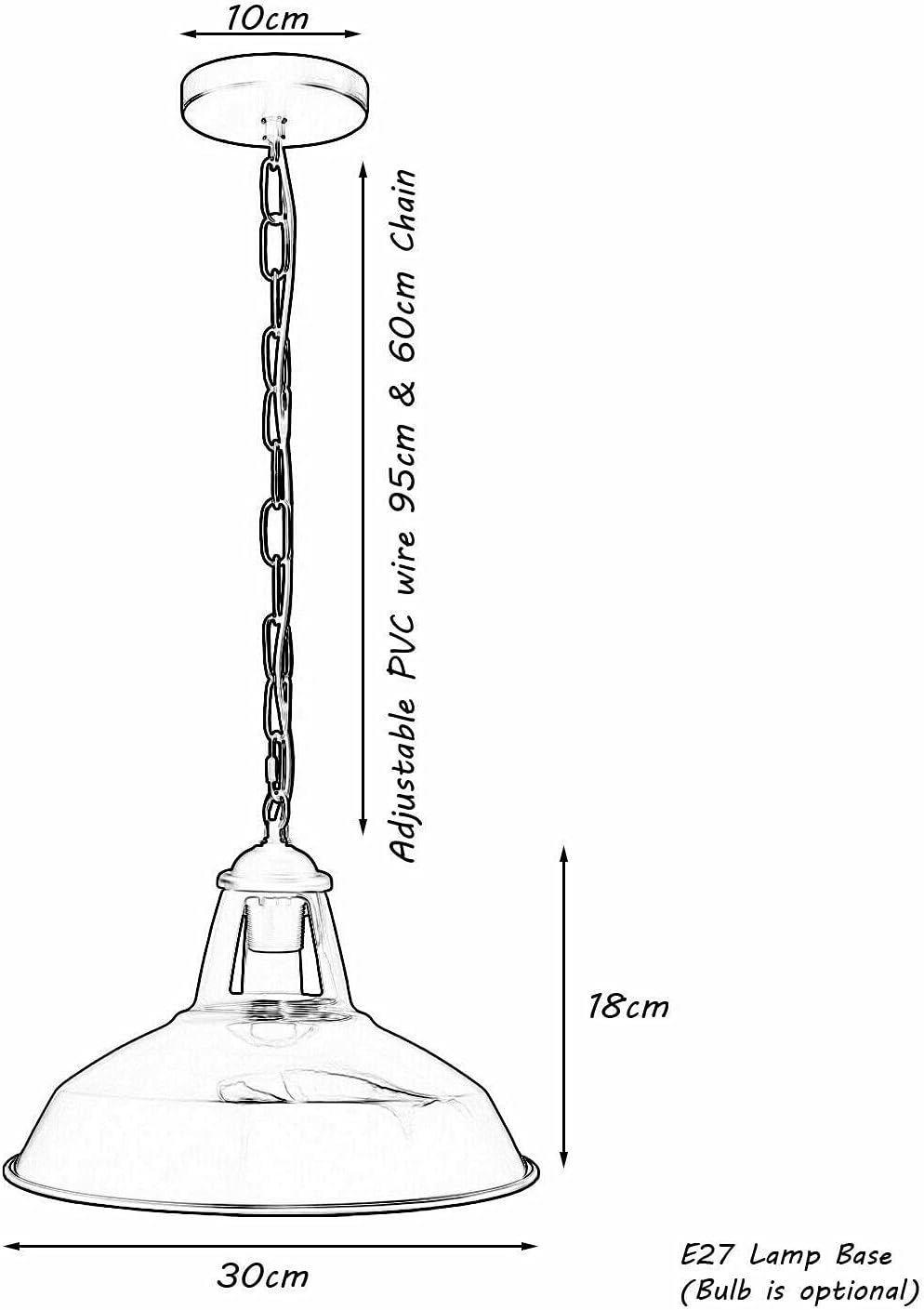 Modern Slotted Metal Pendant Light, Adjustable Wire Chain, Kitchen Island