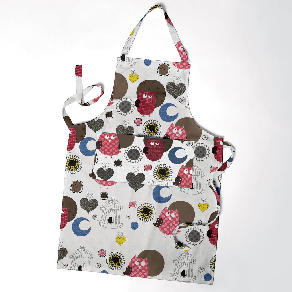 Durable Cotton Bib Apron with Pocket, Adjustable for Professional Kitchen Cooking
