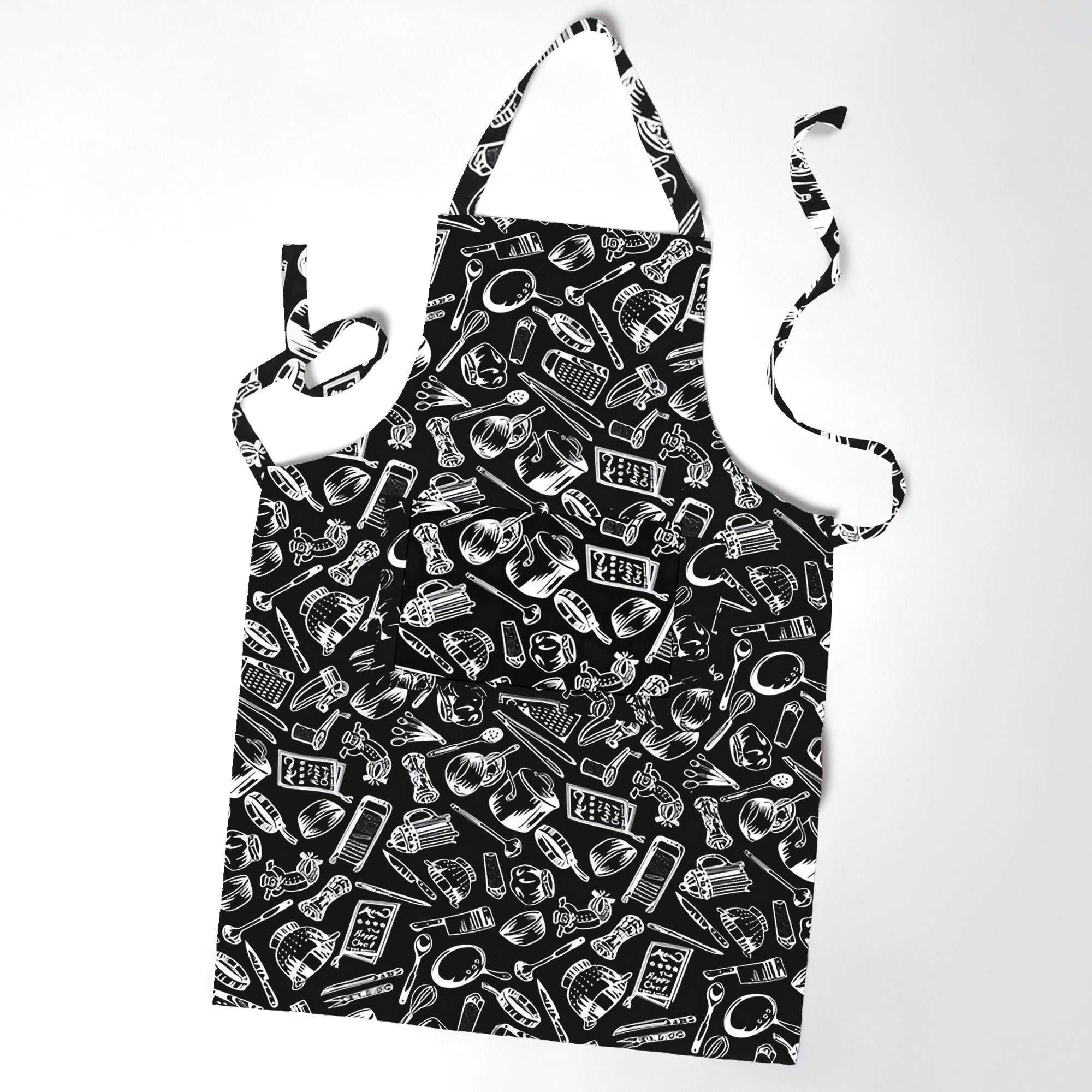 Customizable Bib Apron with Pocket for Cooking, Baking, Grilling, Crafts