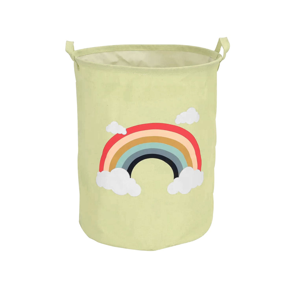 2-Pack Kids Foldable Cotton Laundry Basket for Nursery Storage