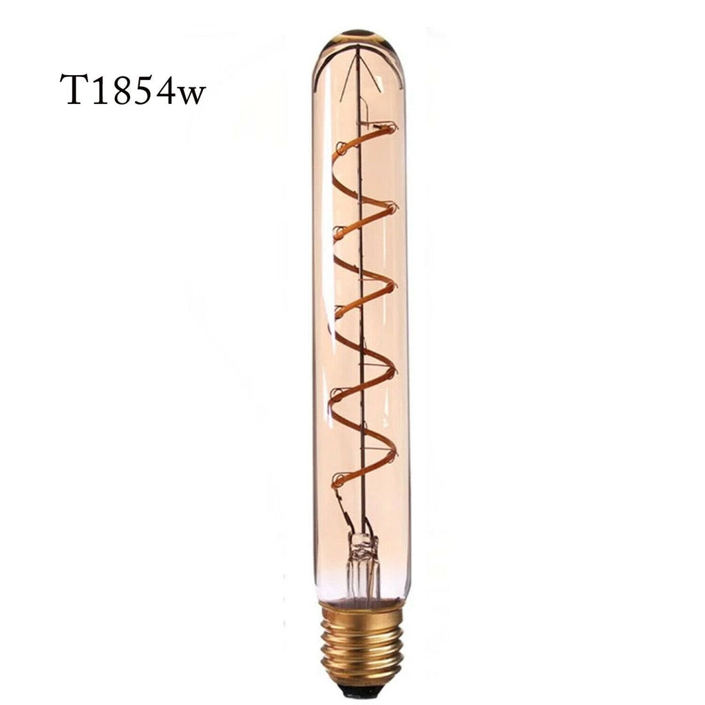 3-Pack E27 T185 LED Filament Bulbs, 4W Retro Warm White Decorative Glass