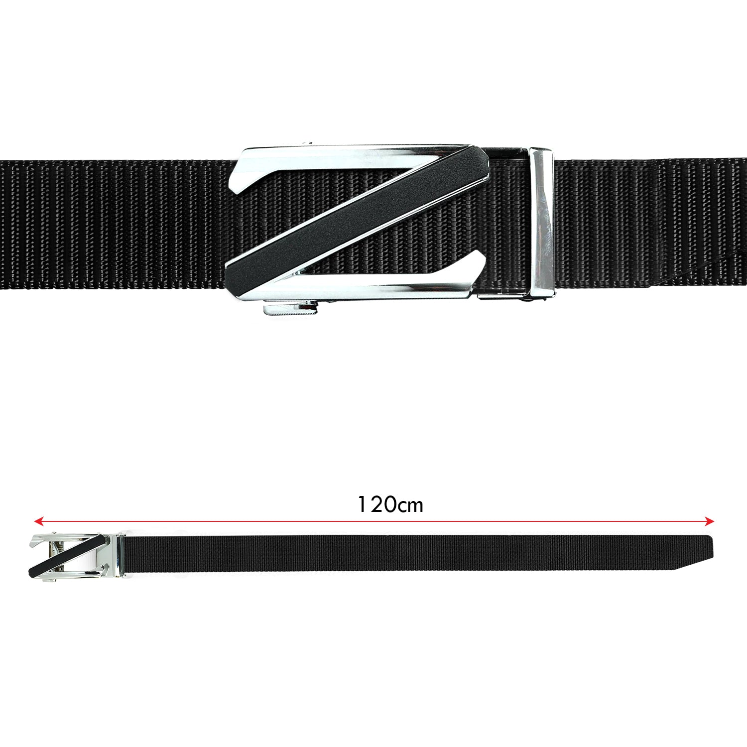 Men's Tactical Nylon Canvas Quick Release Belt with Z-Letter Buckle