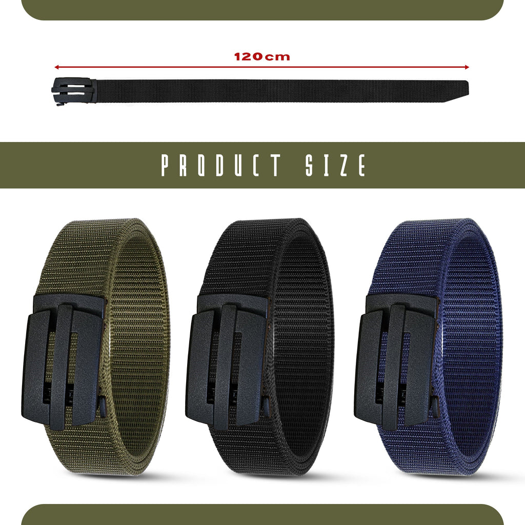 Comfortable Durable Tactical Military Webbing Nylon Quick Release Belt for Men