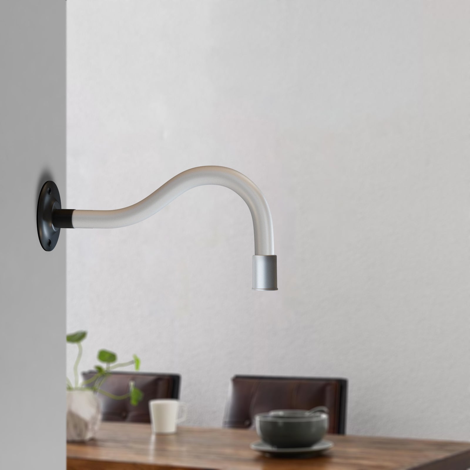 Adjustable Flexible LED Gooseneck Wall Mount Sconce for Bedside Reading
