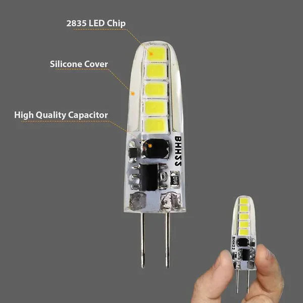 G4 LED Bulb 2W Cool White 6500K Non-Dimmable Energy-Saving Light for Home