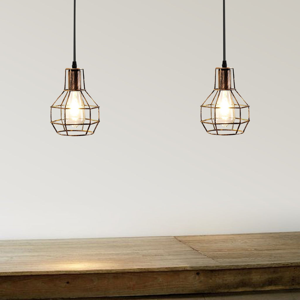 Retro Industrial Nest Cage Indoor Ceiling Hanging Pendant Light ~3490