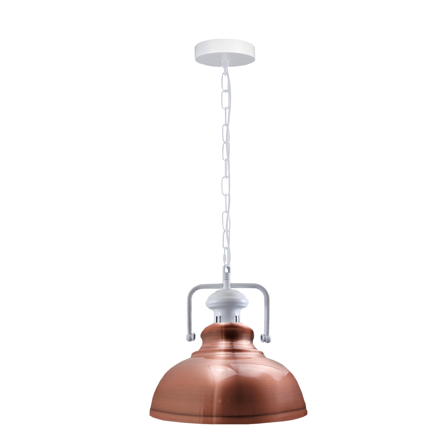 Industrial Vintage Copper Metal Pendant Light Fixture, E27 Holder, Ceiling Hanging