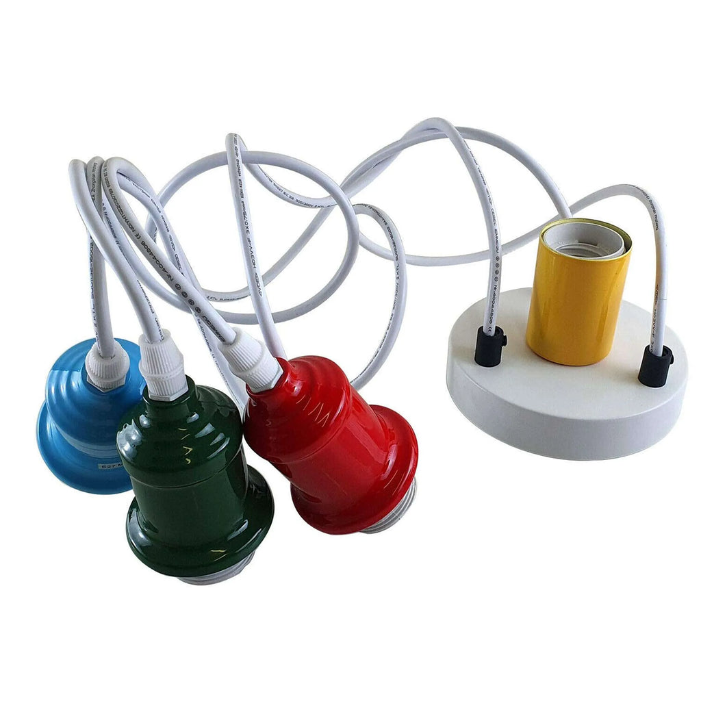 3-Way Spider Pendant Light with E27 Adjustable Cables for Modern Industrial Decor