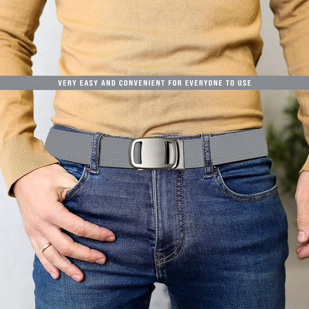 Unisex Automatic Lock Buckle Military Nylon Canvas Tactical Belt