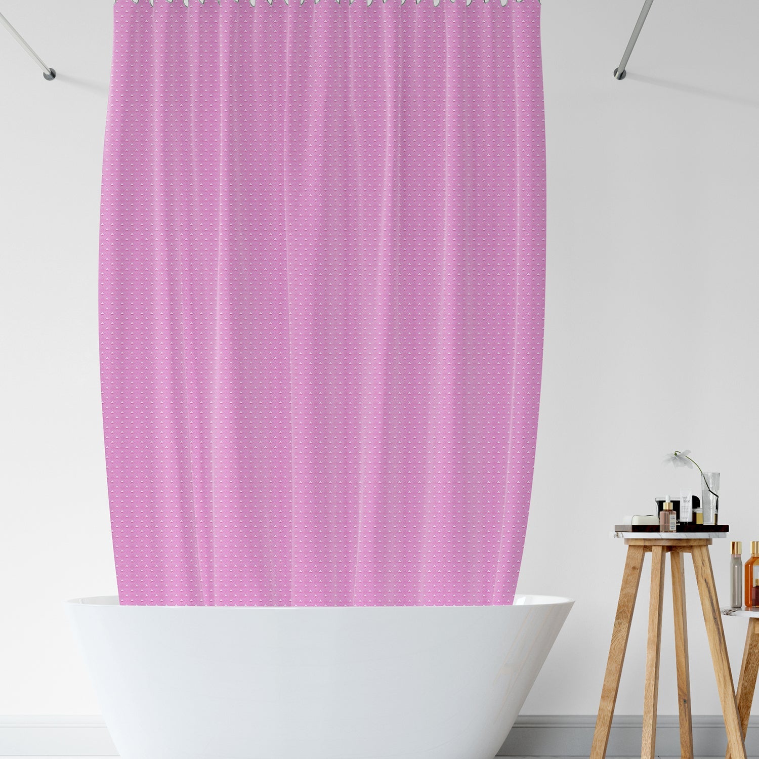 Durable EVA Mould Proof Waterproof Shower Curtain for Modern Bathtub Bathroom
