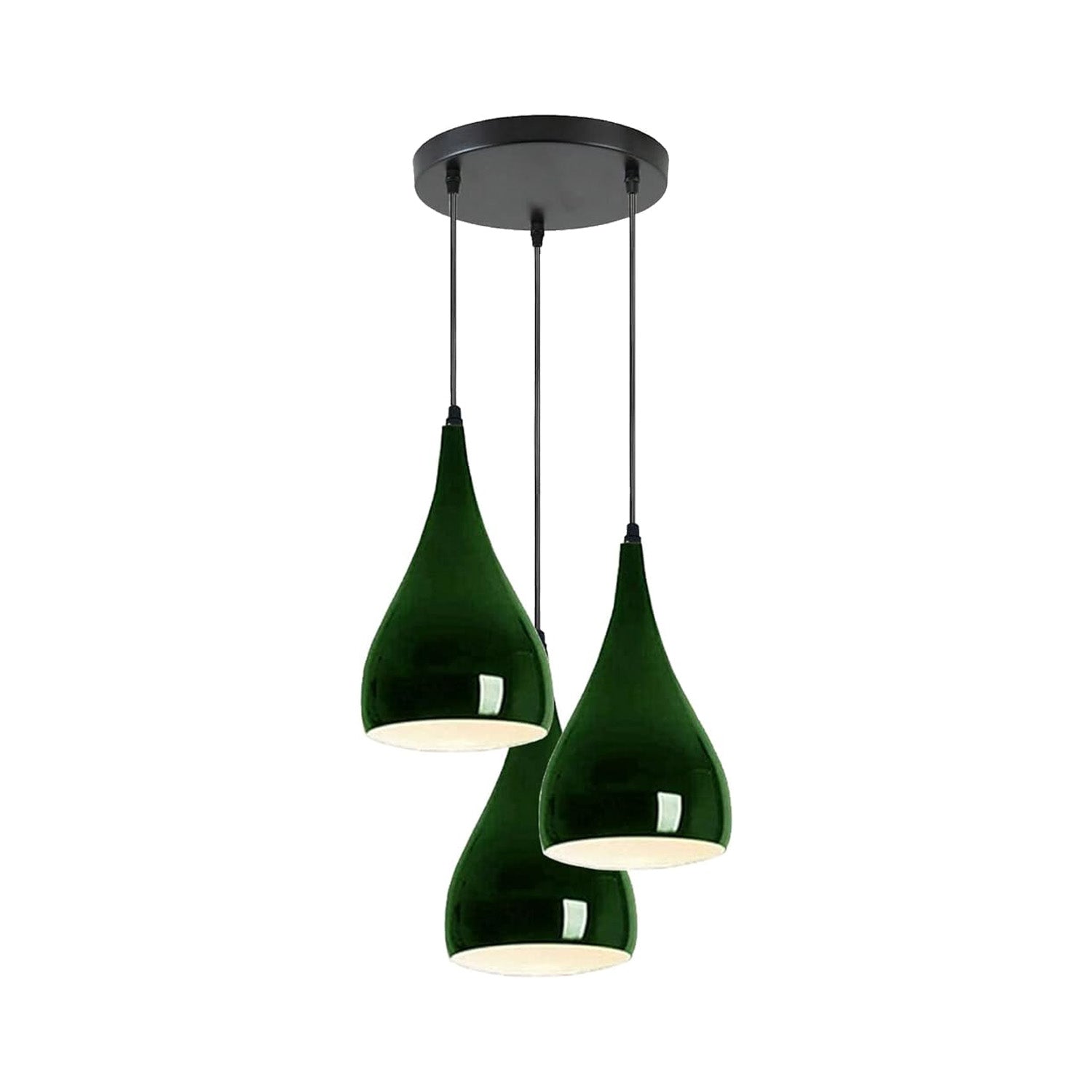 Modern 3 Way Multi Teardrop Ceiling Pendant Light Adjustable Shades