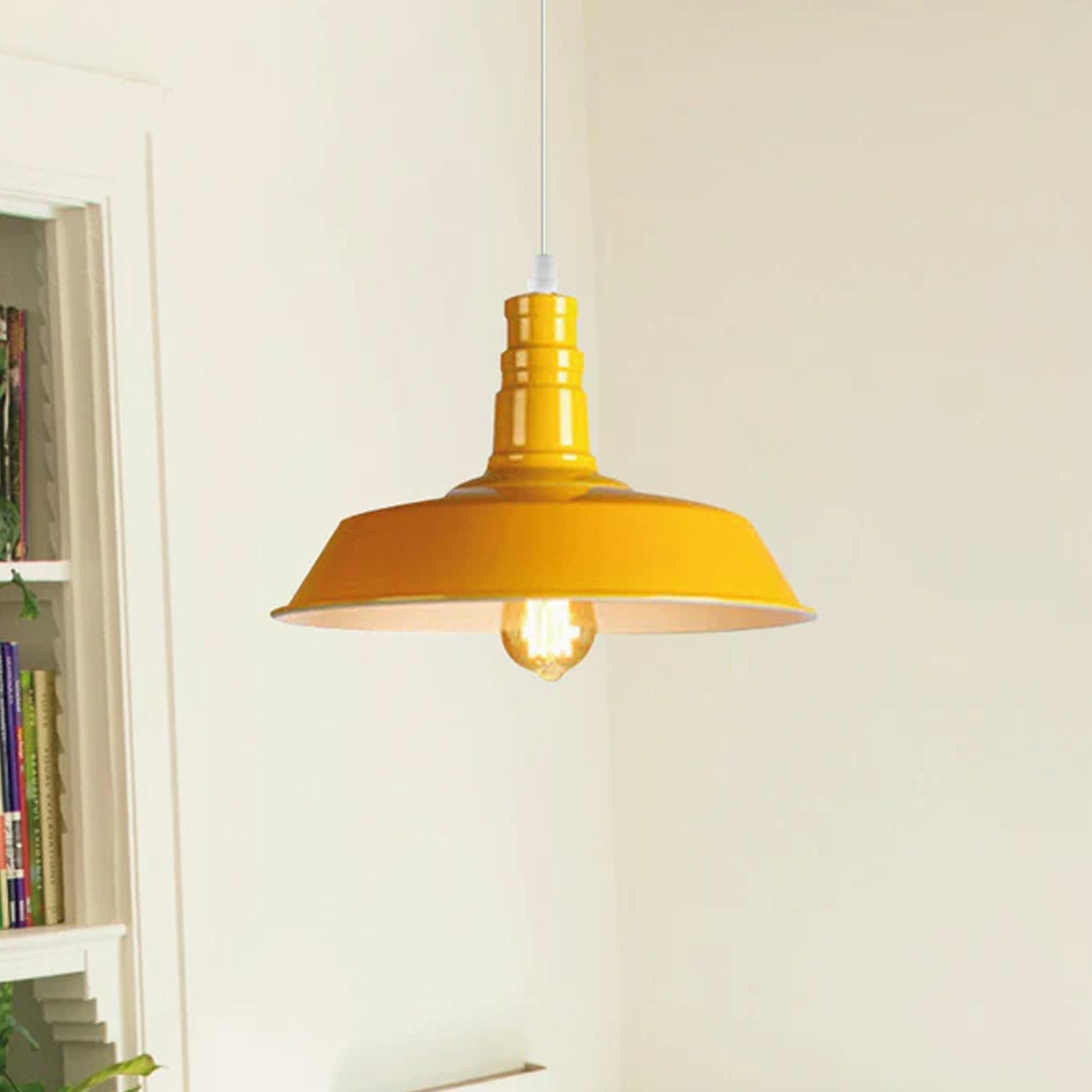 Modern Metal Bowl Shade Pendant Light Fixture Adjustable Hanging Lamp Decorative