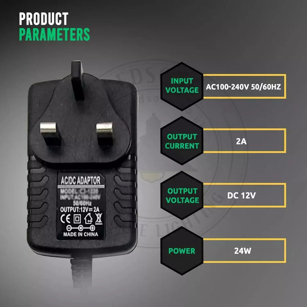 12V CCTV Power Adapter & 2/4/8 Splitter 1A PSU Connector ~6022