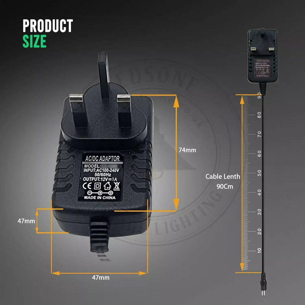 12V CCTV Power Adapter & 2/4/8 Splitter 1A PSU Connector ~6022