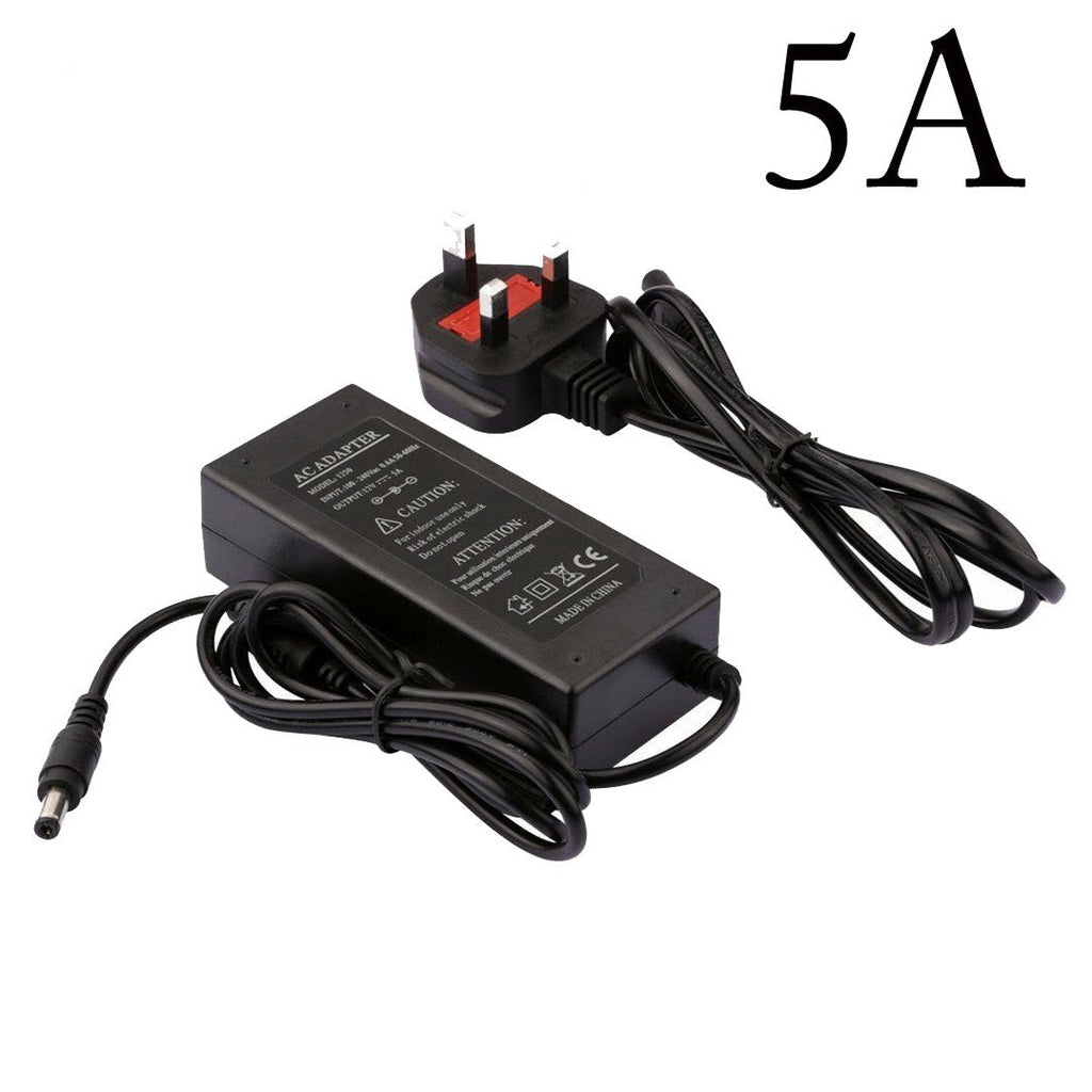 Universal AC to DC 12V UK Plug Power Adapter for LED Lights CCTV