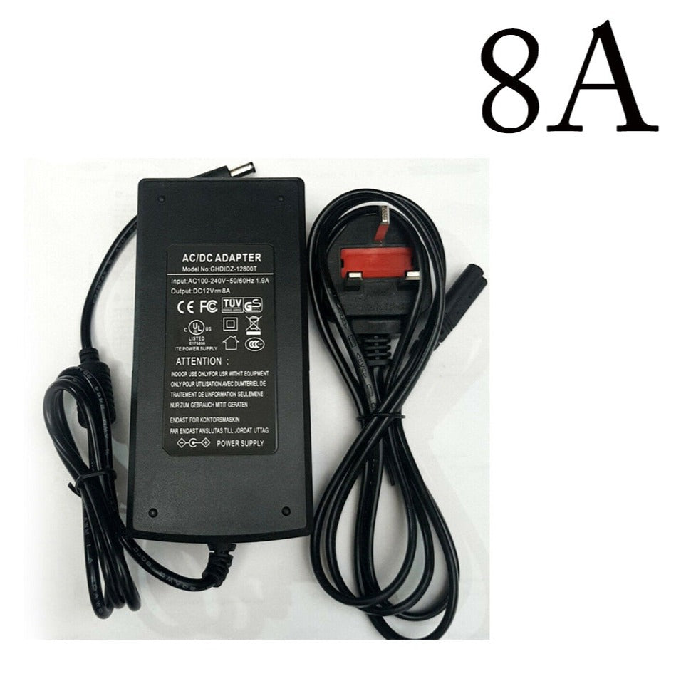 Universal AC to DC 12V UK Plug Power Adapter for LED Lights CCTV