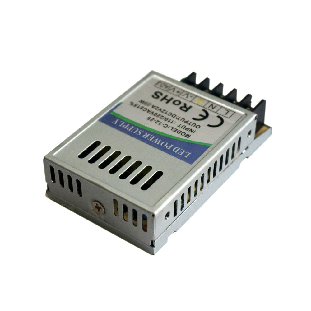 Compact 12V IP20 Switching Power Supply Driver for LED Lighting Projects
