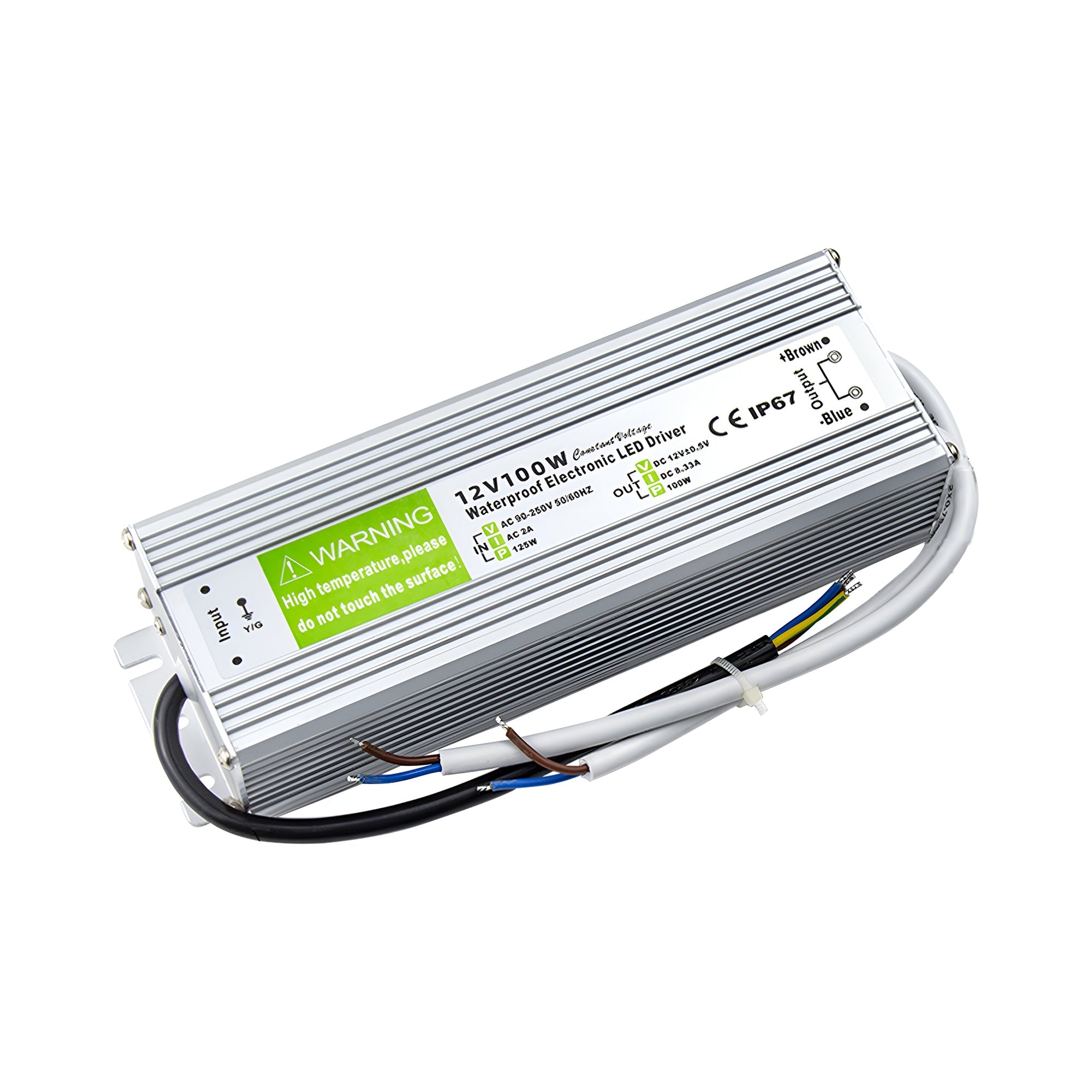 IP67 Waterproof DC 12V 100W LED Power Supply Driver Outdoor Transformer