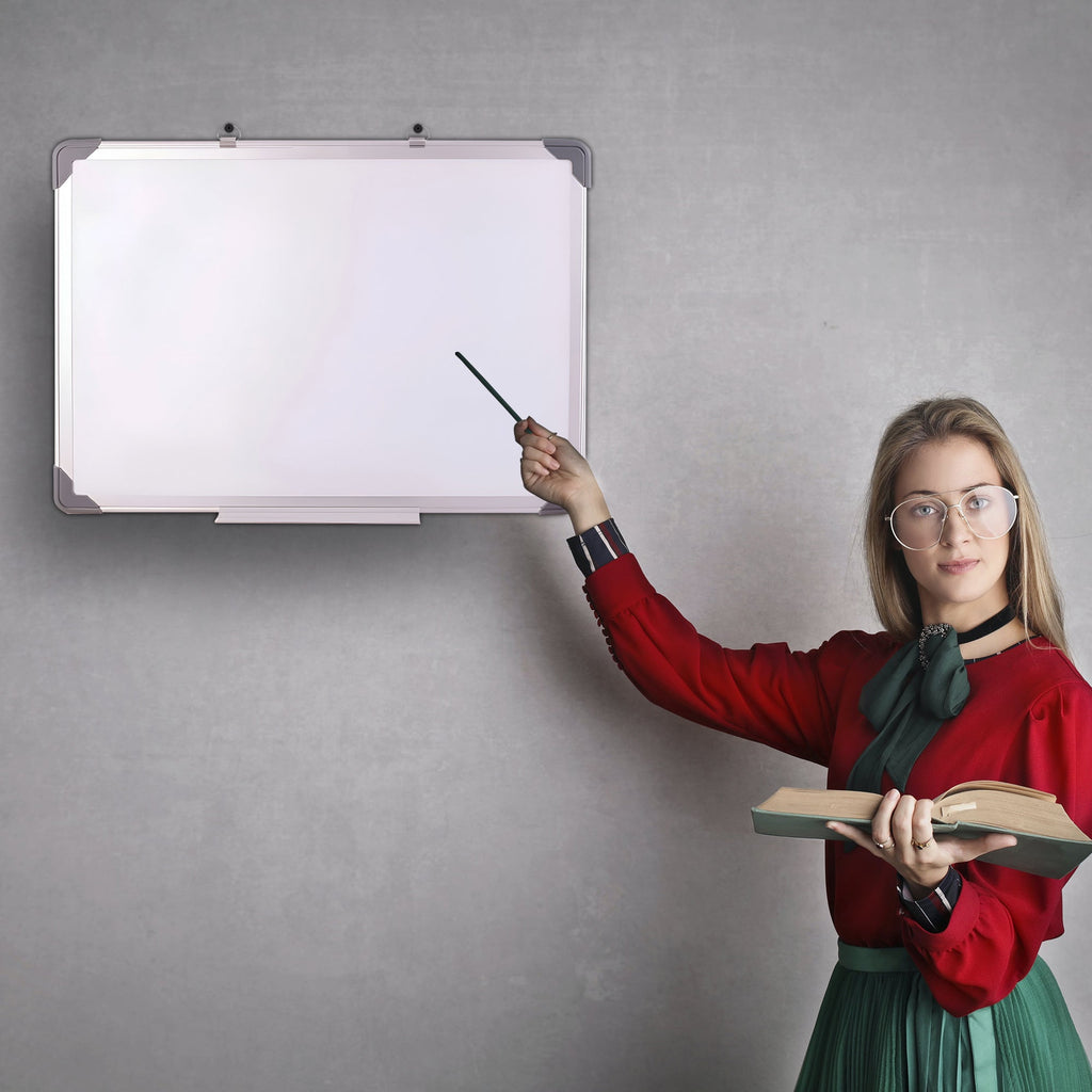 Magnetic Dry Erase Whiteboard for Home Office School, Aluminum Frame